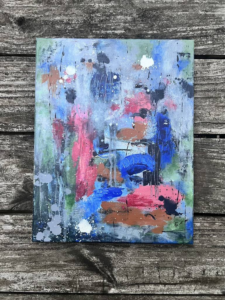 Original Abstract Expressionism Abstract Painting by Alla Haidash