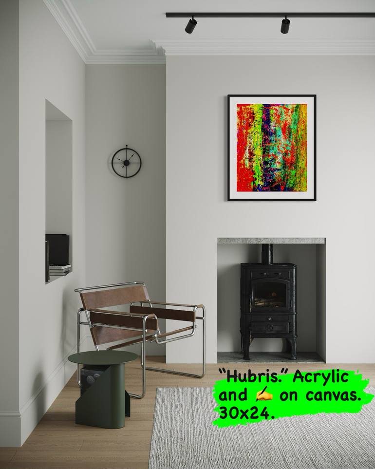 Original Abstract Expressionism Abstract Painting by Aedan Hanley