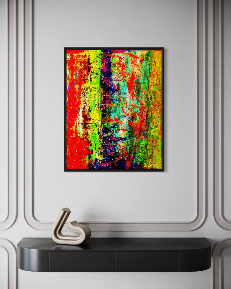 Original Abstract Expressionism Abstract Painting by Aedan Hanley