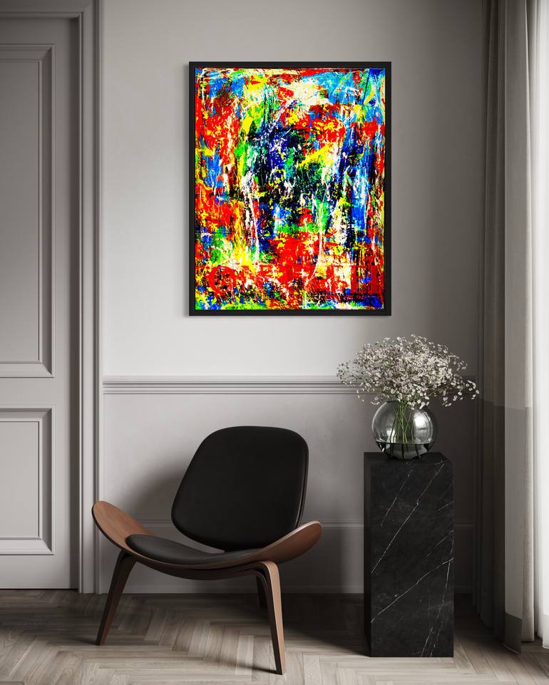 Original Abstract Expressionism Abstract Painting by Aedan Hanley