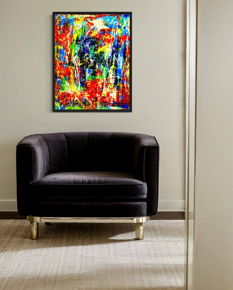 Original Abstract Expressionism Abstract Painting by Aedan Hanley