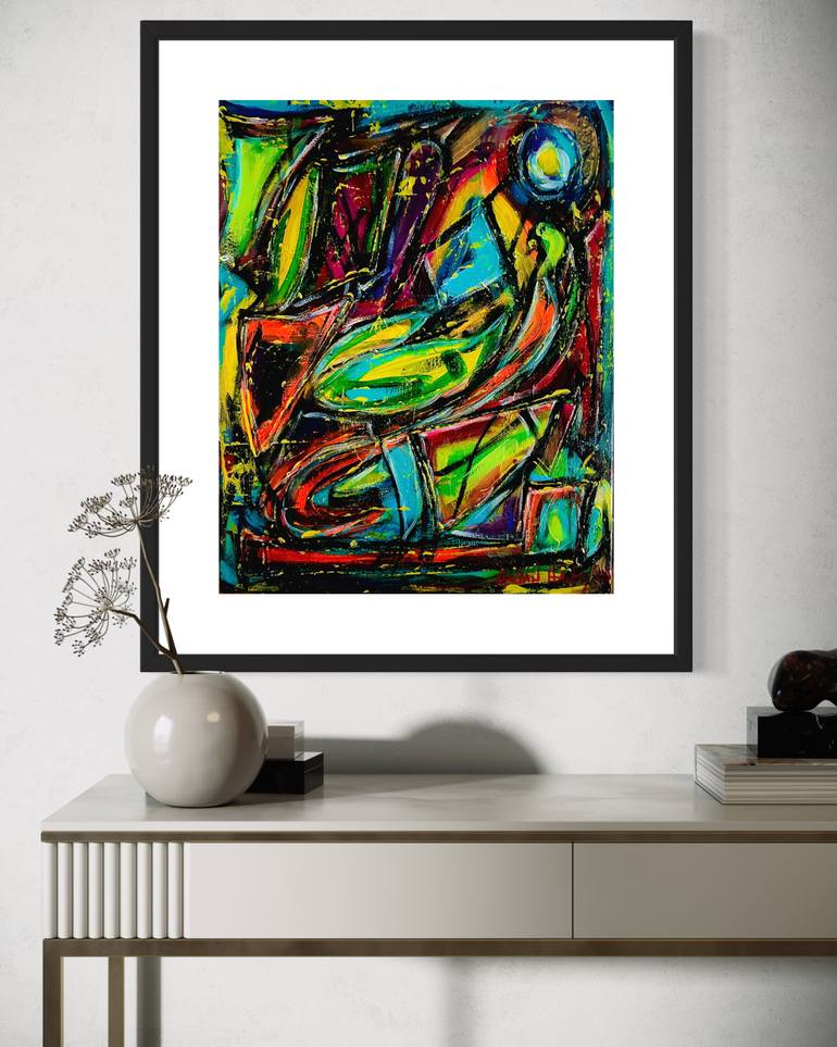 Original Abstract Expressionism Abstract Painting by Aedan Hanley