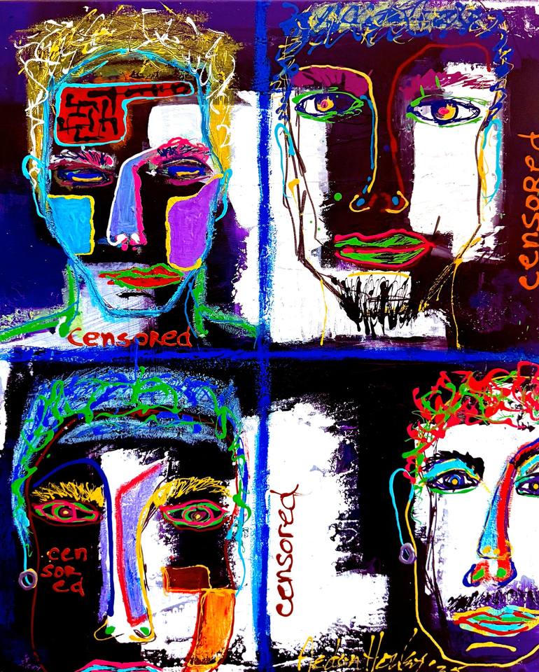Original Abstract Expressionism Abstract Paintings by Aedan Hanley