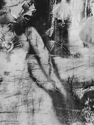 Original Abstract Expressionism Abstract Digital by Haengelik Svart