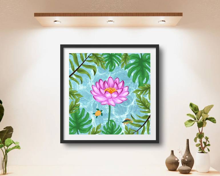 Original Contemporary Floral Digital by Ajinkya Madhusudan Naik