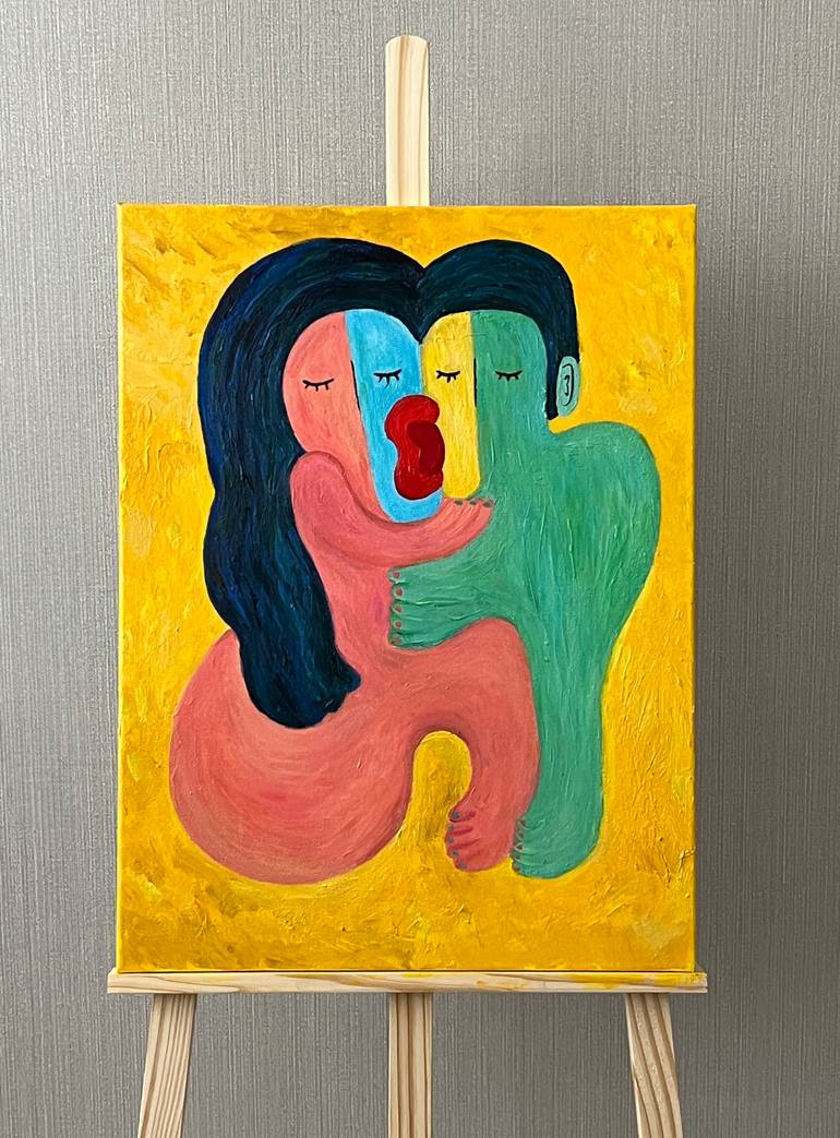 Original Abstract Love Painting by Sujin Jeon