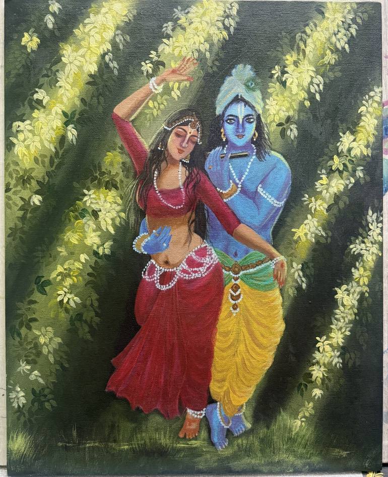 Original Expressionism Religion Paintings by Padmavathy Balaji