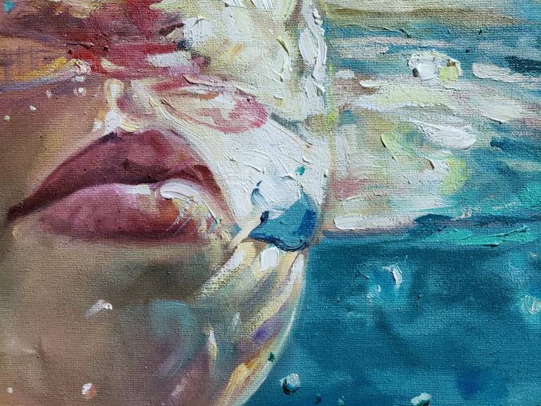 Original Realism Women Painting by Noguerasart Shop