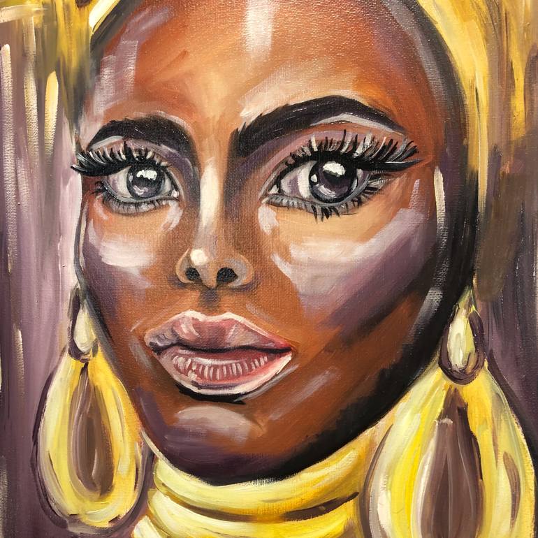Original Conceptual Women Painting by Rad Kuzma