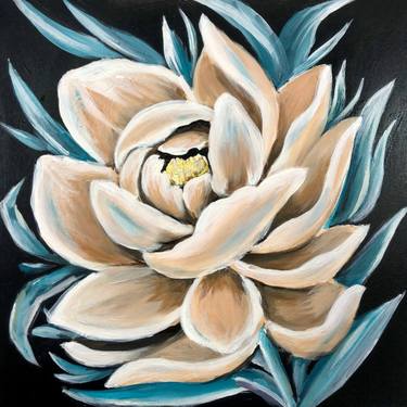 Original Art Deco Botanic Paintings by Rad Kuzma