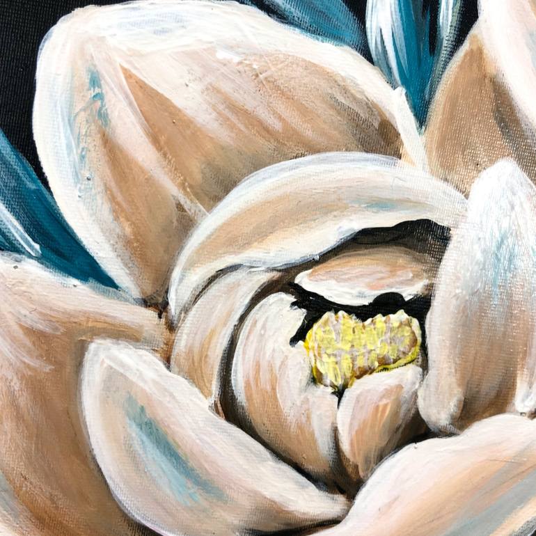 Original Art Deco Botanic Painting by Rad Kuzma