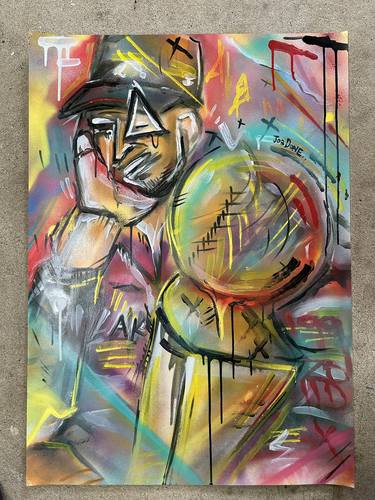 Original Abstract Expressionism Sports Paintings by danial kelly