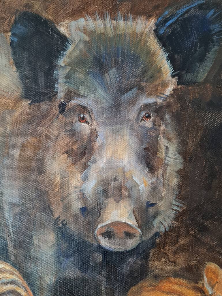 Original Modernism Animal Painting by Olga Denamur Filippova