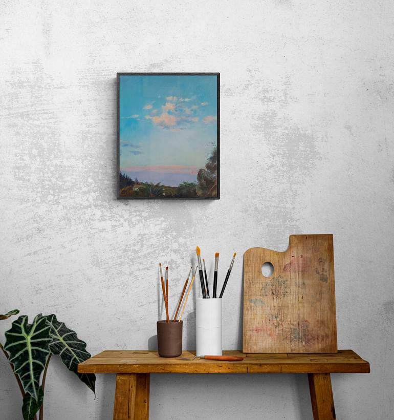 Original Expressionism Nature Painting by Olga Denamur Filippova