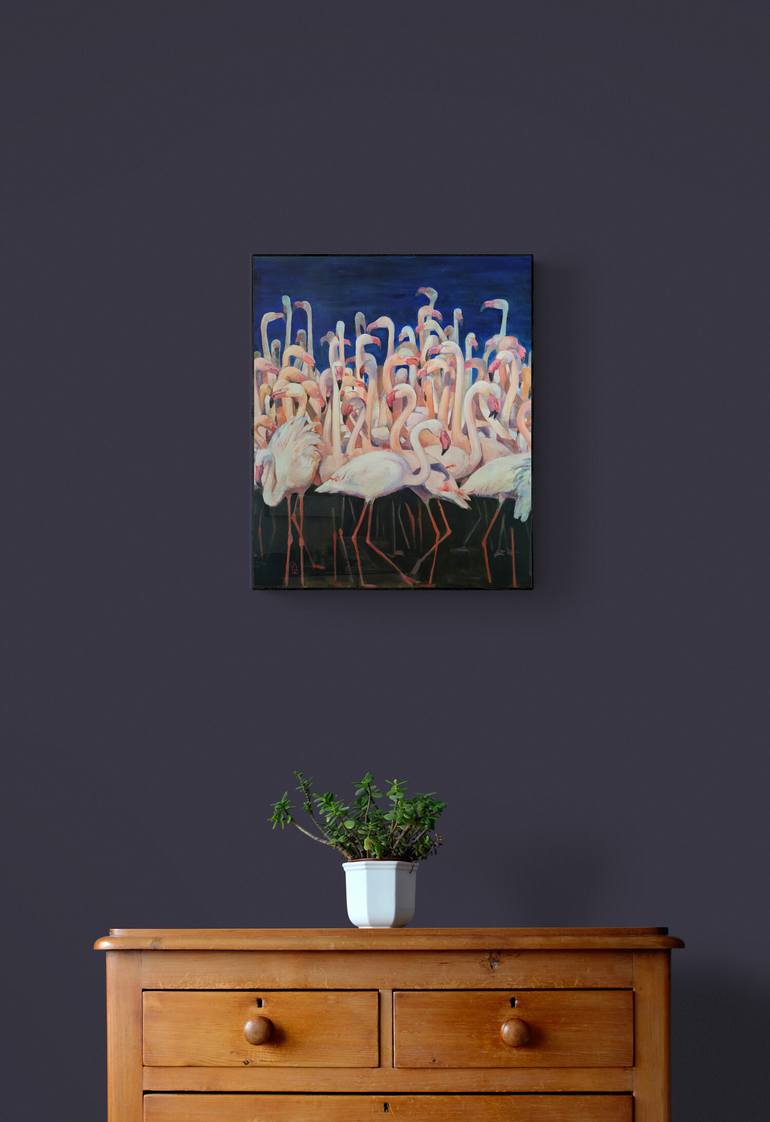 Original Expressionism Animal Painting by Olga Denamur Filippova