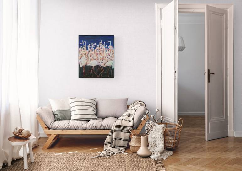 Original Expressionism Animal Painting by Olga Denamur Filippova