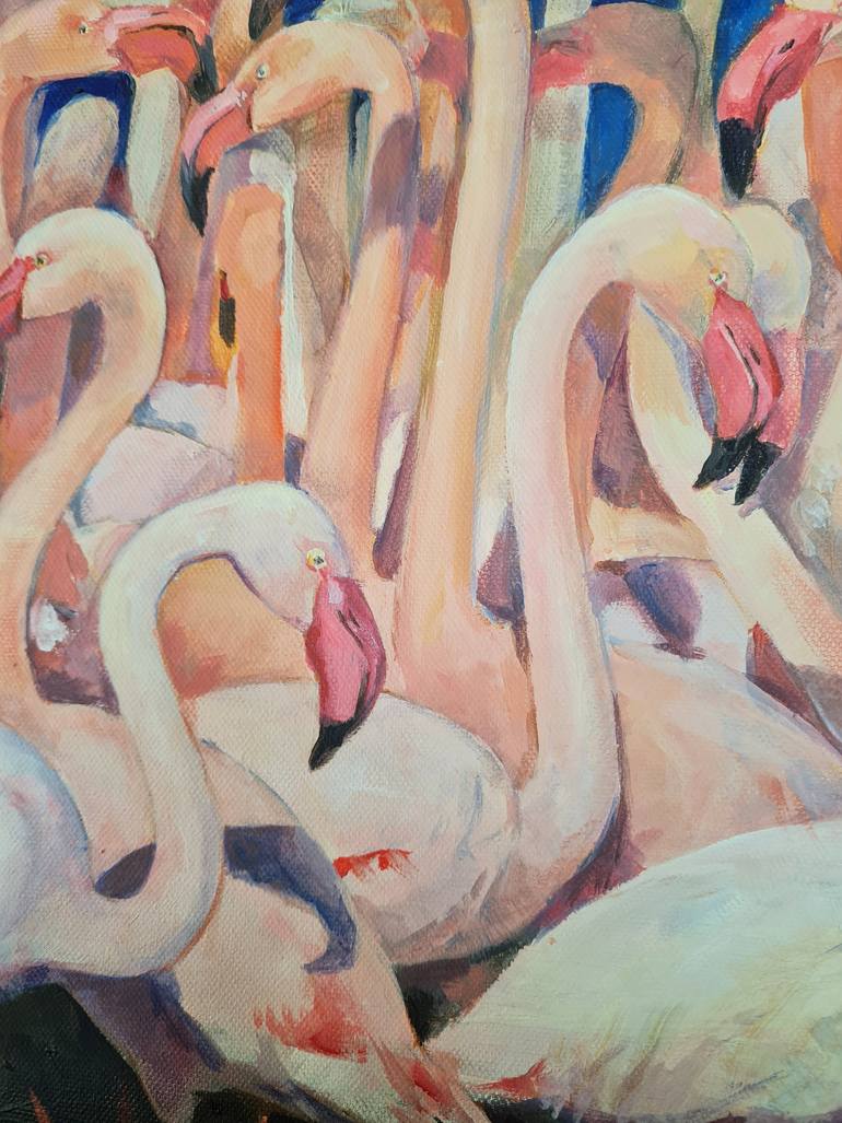 Original Expressionism Animal Painting by Olga Denamur Filippova