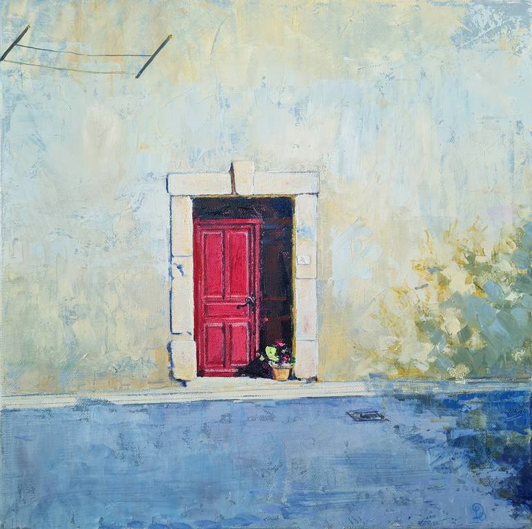 Original Home Painting by Olga Denamur Filippova | Contemporary Art on Canvas | The Gateway to the Freshness of the South