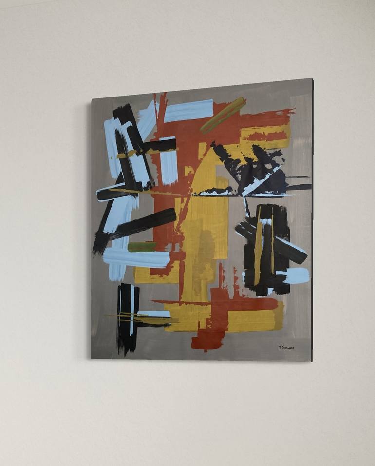 Original Abstract Expressionism Abstract Painting by Julien Jubault