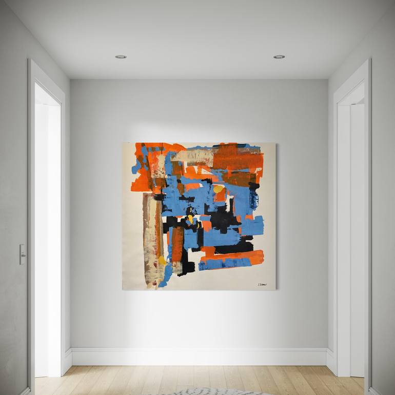 Original Abstract Expressionism Abstract Painting by Julien Jubault