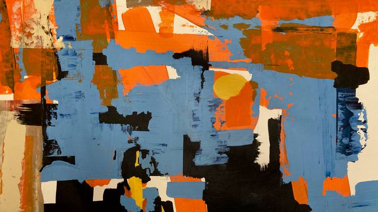 Original Abstract Expressionism Abstract Painting by Julien Jubault