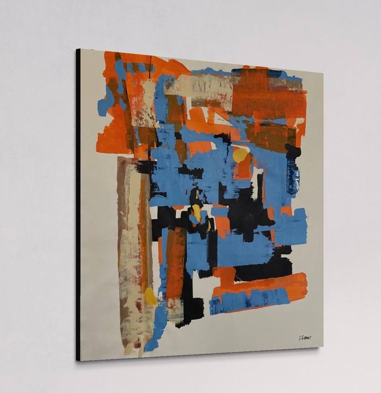 Original Abstract Expressionism Abstract Painting by Julien Jubault