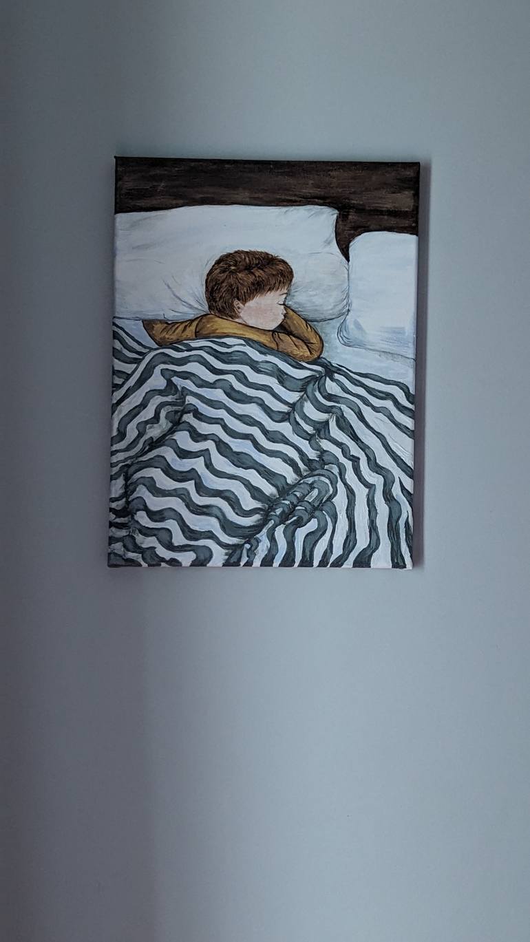 Original Realism Children Painting by Iryna Syliuk