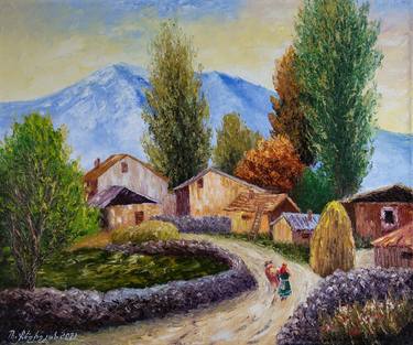 Print of Impressionism Landscape Printmaking by Mher Gevorgyan