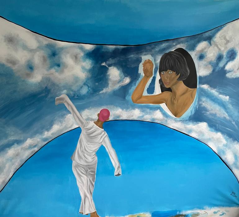 Original Surrealism Fantasy Painting by Boukir Matya