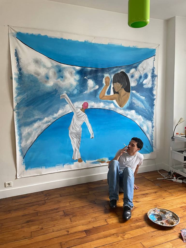 Original Surrealism Fantasy Painting by Boukir Matya