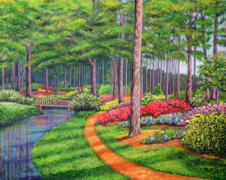 The Garden Painting by Lauri Jones | Saatchi Art