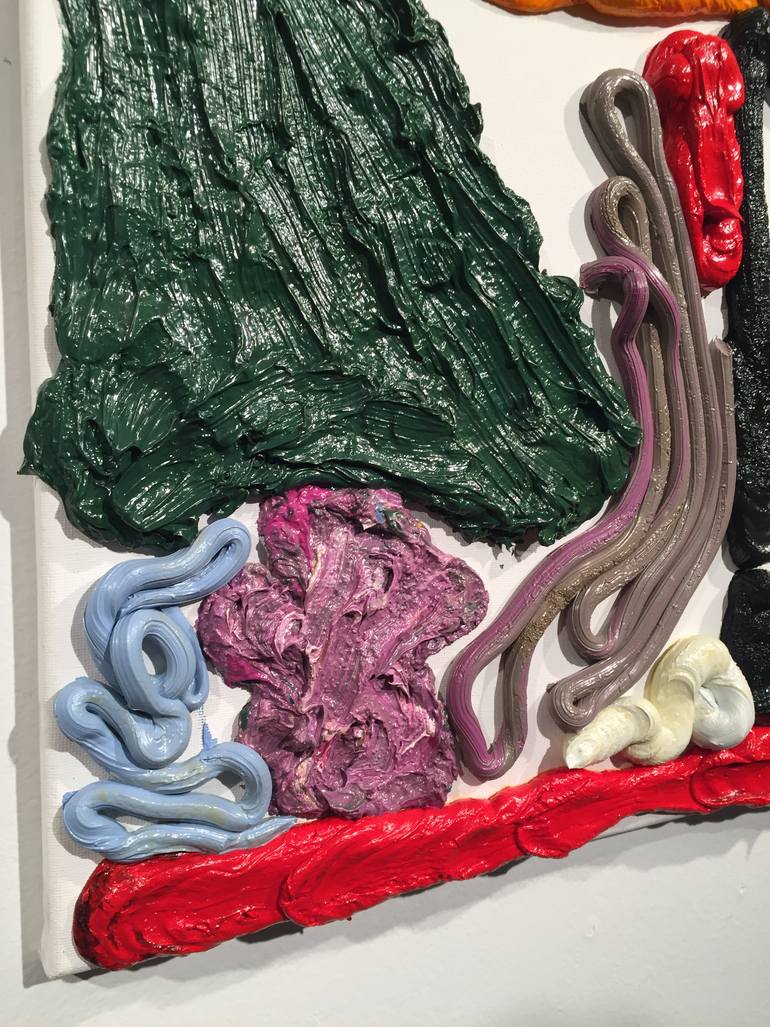Original Conceptual Abstract Painting by Boris Ostrerov
