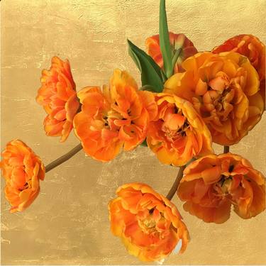 Original Art Deco Floral Paintings by manuel koehler