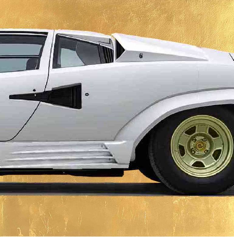Original Art Deco Car Painting by Manuel Koehler