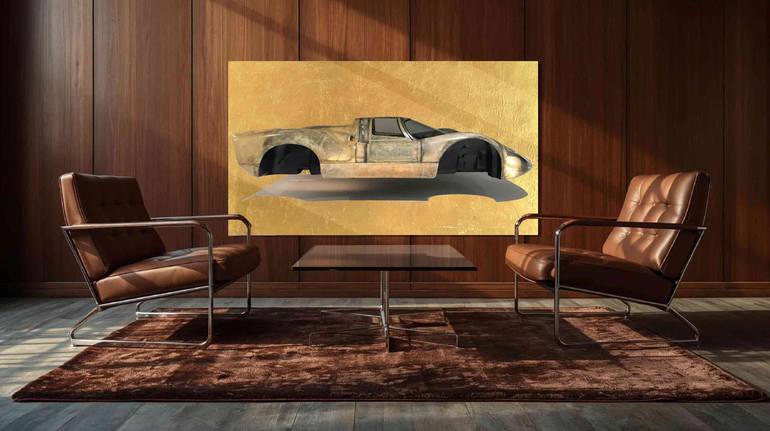 Original Art Deco Car Mixed Media by Manuel Koehler