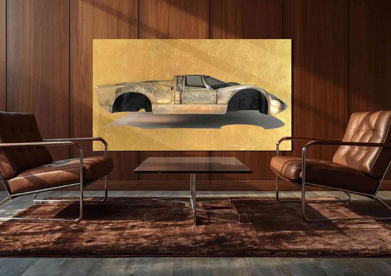 Original Art Deco Car Mixed Media by Manuel Koehler