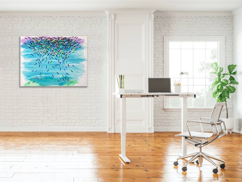 Original Abstract Expressionism Abstract Painting by Rusty Branscom