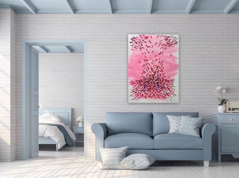 Original Abstract Expressionism Abstract Painting by Rusty Branscom