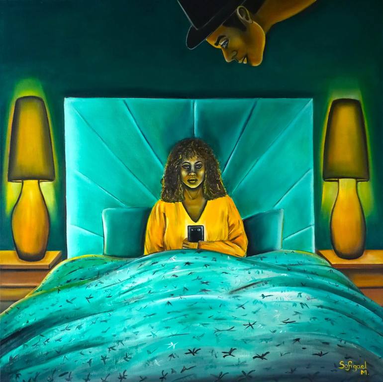 Original Art Deco People Paintings by Sofigael M