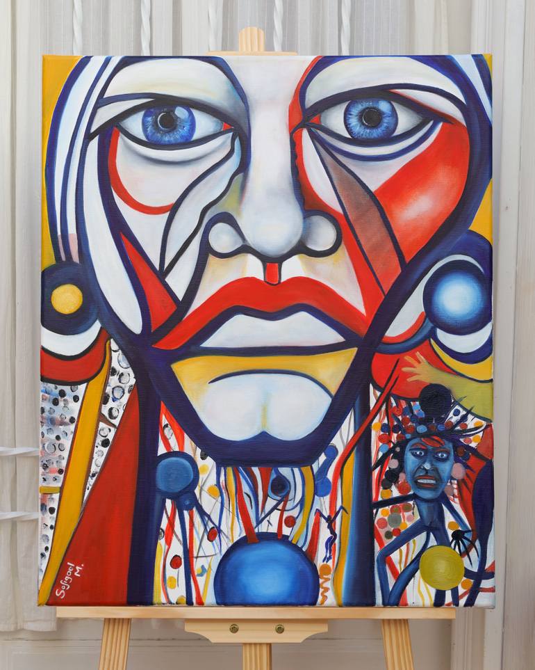 Original Portraiture People Painting by Sofigael M