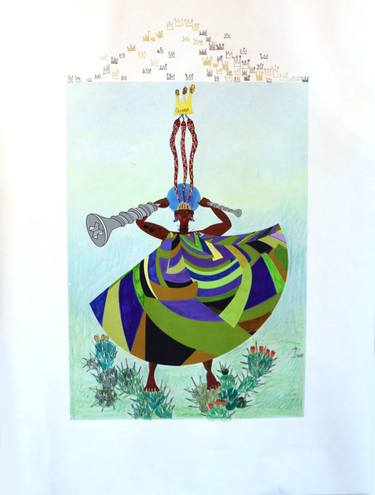 Original Contemporary Women Mixed Media by Soo Young Kim