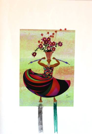 Original Contemporary Women Mixed Media by Soo Young Kim
