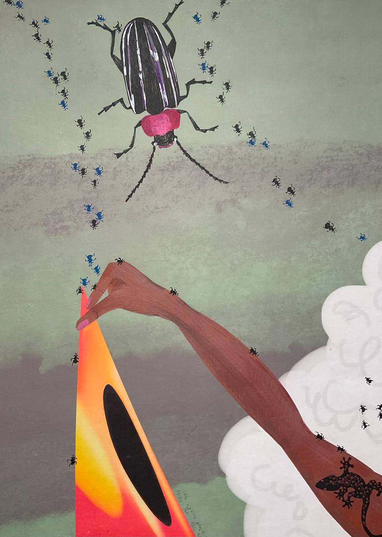 Original Contemporary Women Mixed Media by Soo Young Kim