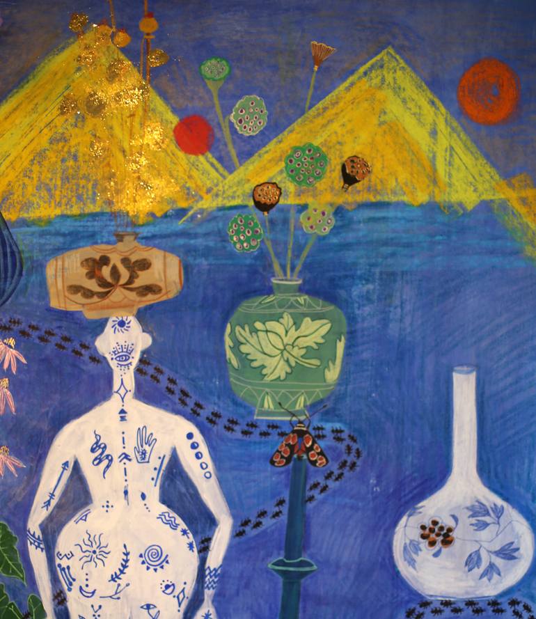 Original Contemporary Women Mixed Media by Soo Young Kim