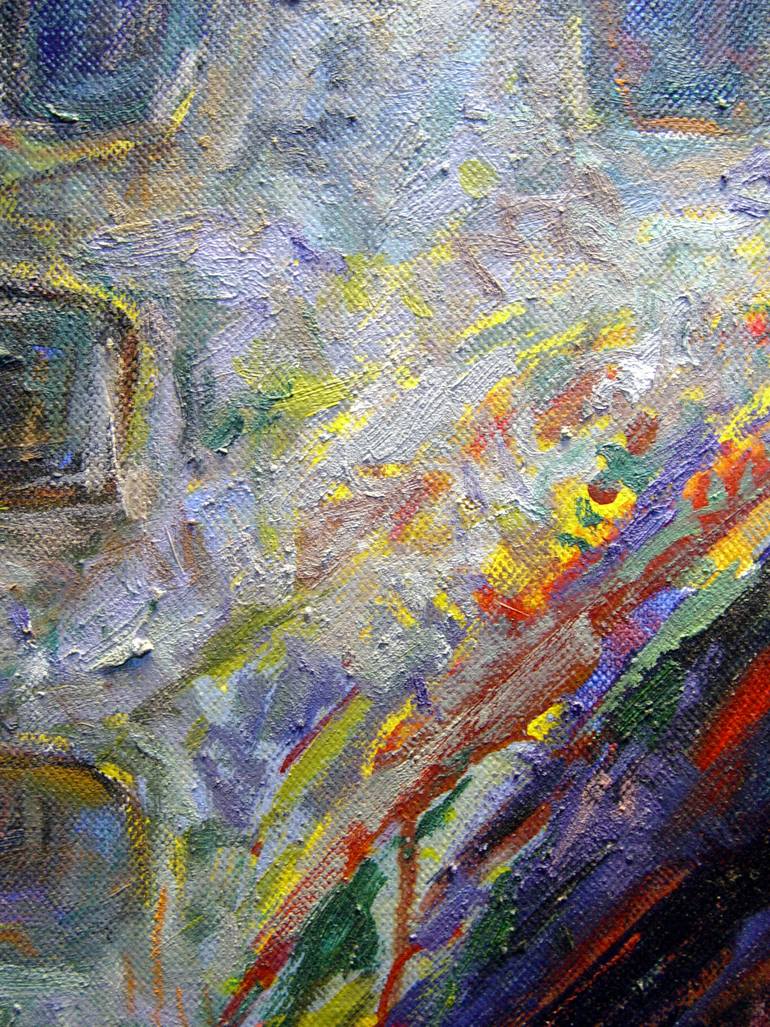 Original Abstract Expressionism Abstract Painting by Progreso Dominguez