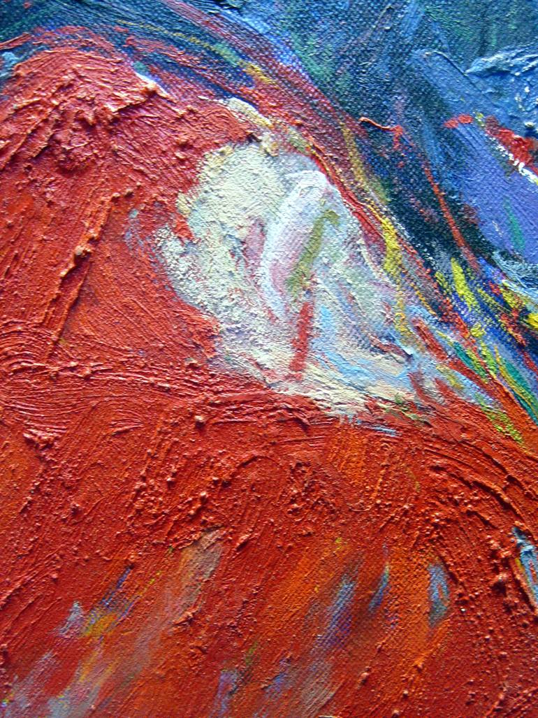Original Abstract Expressionism Abstract Painting by Progreso Dominguez