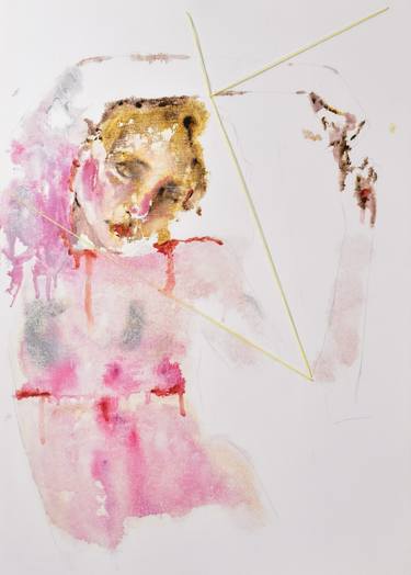 Original Contemporary Women Mixed Media by Andrea Letona