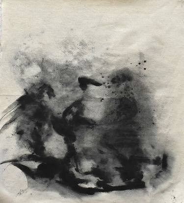 Original Abstract Expressionism Abstract Mixed Media by Andrea Letona
