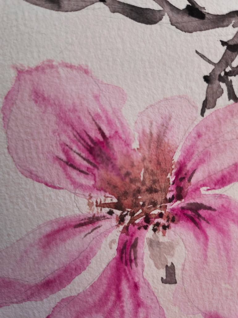 Original Folk Botanic Painting by Nadia Krashevska