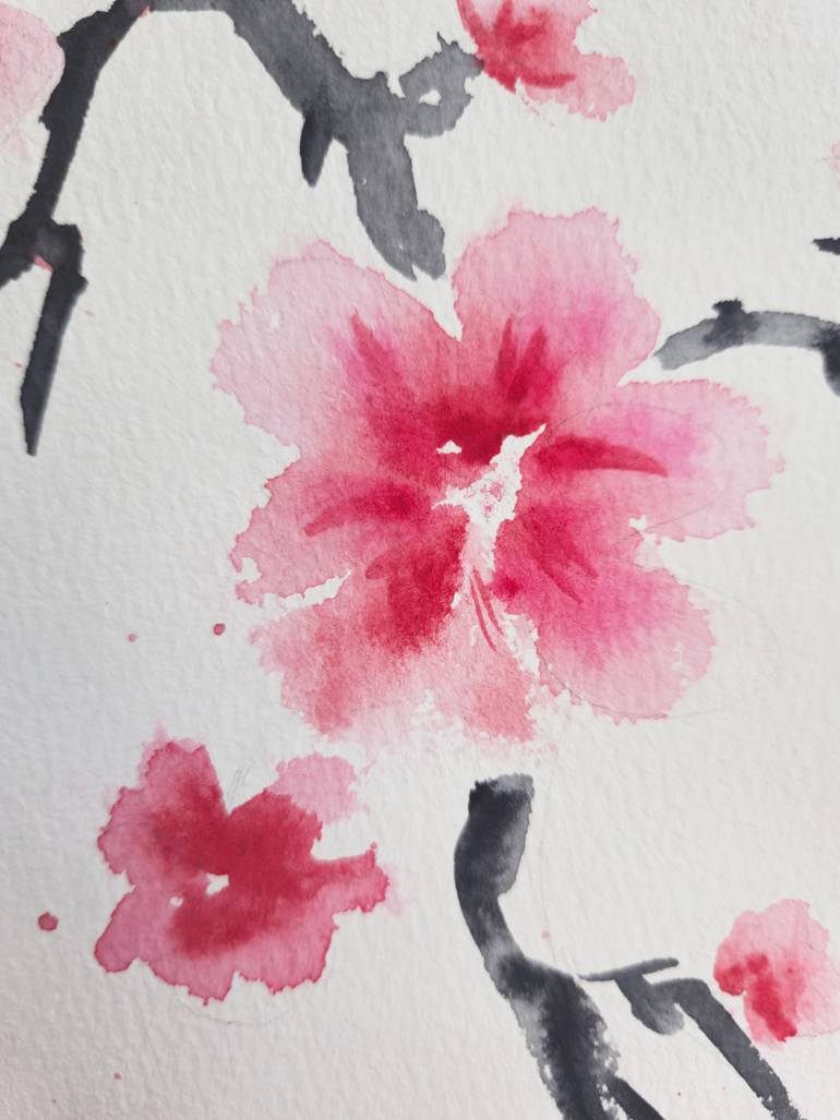 Original Folk Botanic Painting by Nadia Krashevska